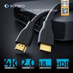 HDMI - 2.0 4K60Hz UHD - Premium - Noir - 1.00m - Bag