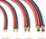 Câble HP 2x2.5mm²  Rouge/Noir CCA 10.00 m