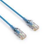 Câble RJ45 CAT 6. SLIM - UTP - LSOH - bleu - 0,25m