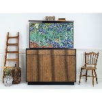 Meuble TV motorisé M AV pour écran 65" Noyer