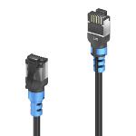 Câble RJ45 CAT 6. SLIM - U/UTP - LSZH- noir - 1,00m