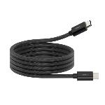 Câble USB-C/C 100 W "Roll-up" magnétique Cordon tressé 1.00 m