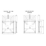 Support mural pour écran LCD - rotation-50/95"-max 400x400-max 50kg