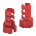 Serre-câbles de couleur- lot de 10 -Gamme FlexInstall-ROUGE
