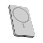 PowerBank Induction 10000mA - Gris (Entrée/Sortie USB -C )