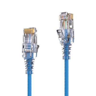 Câble RJ45 CAT 6. SLIM - UTP - LSZH - bleu - 5,00m