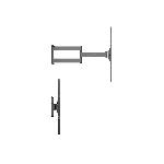 Support Double bras -Longue portée 70 cm  75 -110 pouces 90 kg