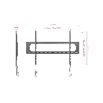 Support mural fixe - Vesa 50/900 - 120 kg max