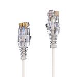 Câble RJ45 CAT 6. SLIM - UTP - LSOH - blanc - 5,00m