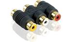 Liquidation Prix Net Profigold Coupleur 3x RCA Femelle/Femelle