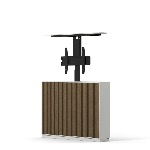 Meuble TV M AV Slimline 55" - Noyer /Blanc