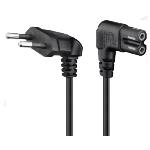 Câble alim. 5.00m coudés des deux côtés- Type C, App C7