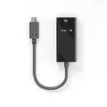 Adaptateur USB-C vers Ethernet - Gigabit - 0,10m - noir