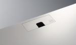 Clic TV55'' Laque blanche Tissu Acoustique  L :1248 mm Prof : 375mm