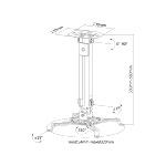 Support vidéo projecteur BLANC