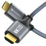 Câble HDMI 8K60- gris/bleu-1.00 m