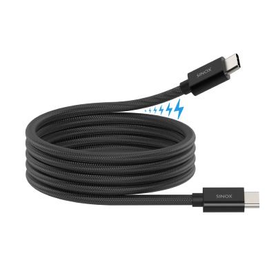 Câble USB-C/C 100 W "Roll-up" magnétique Cordon tressé 1.00 m