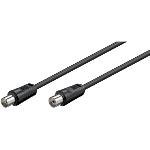 Câble Antenne Noir 5.00 m M/F Double blindage