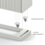 Meuble TV M AV Slimline 55" Blanc