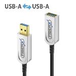 LIQUIDATION Câble USB 3.1 GEN 2 fibre optique USB M / USB F - 30.00m