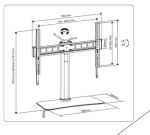 Support de table 32-55  poids max 40 kg  400x600 