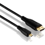 HDMI Micro HDMI 2,0 18GBS 4K Sécurisé - Noir - 3.00m - Bag