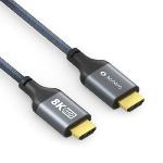 Câble HDMI 8K60- gris/bleu-1.00 m