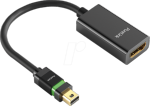 Adaptateur mini DisplayPort M / HDMI F haute vitesse 4K certifié