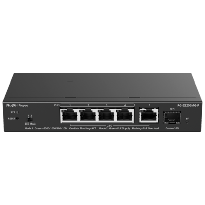 Switch L2 MultiGigabit 6 ports -5 POE 70 W-  Cloud
