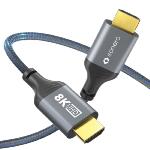 Câble HDMI 8K60- gris/bleu-1.00 m