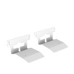 (Kit 2 pces) support mural ERA100 10 mm du mur Blanc