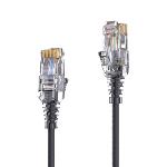 Câble RJ45 CAT 6. SLIM - UTP - LSZH - noir - 5,00m