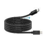 Câble USB-C/C 100 W "Roll-up" magnétique Cordon tressé 1.00 m